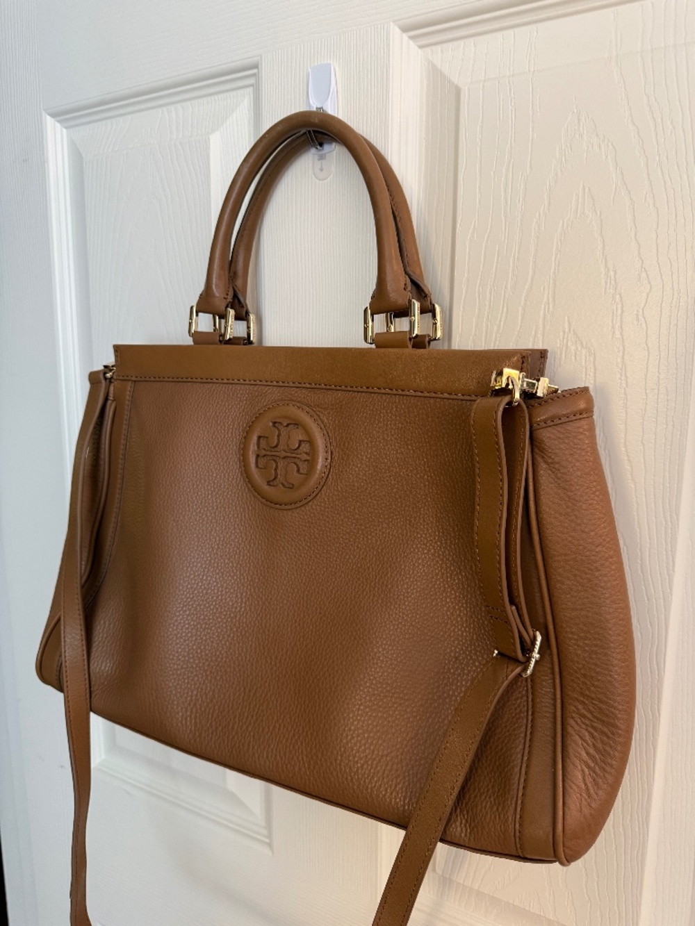 Tory Burch Amanda Leather Zip-Top Tote Bag - Pristine!